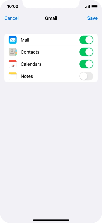 If this screen is displayed, you email account has been recognised and set up automatically. Follow the instructions on the screen to key in more information and finish setting up your phone.
