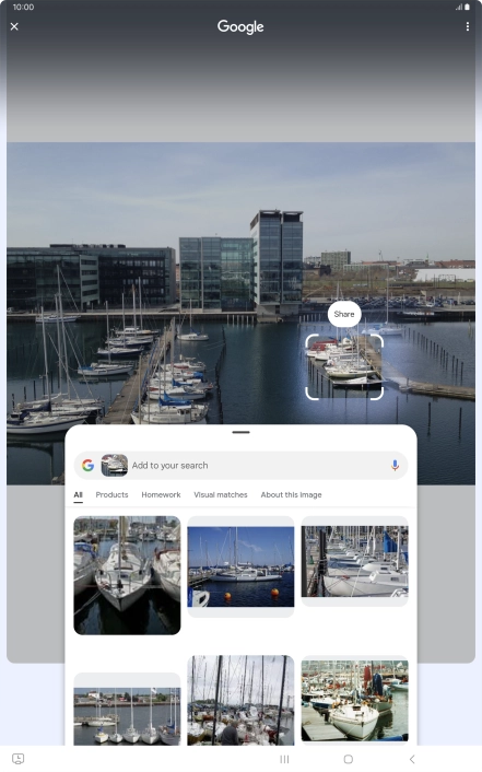 Follow the instructions on the screen to use the search results. Follow the instructions on the screen to use the search results.