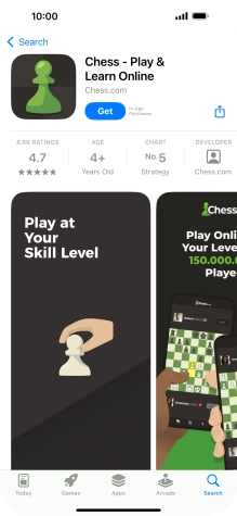 Press Get and follow the instructions on the screen to install the app.