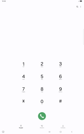 Press the menu icon.