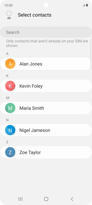 Press the field above 