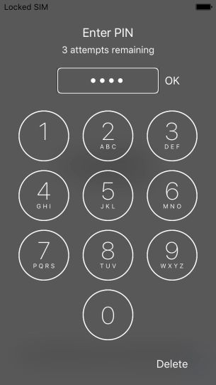 Key in your PIN and press OK.