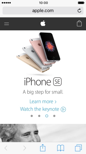 Press the address bar.