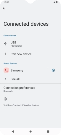Press the Home key to return to the home screen.