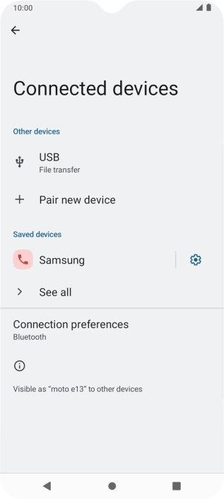 Press the Home key to return to the home screen.
