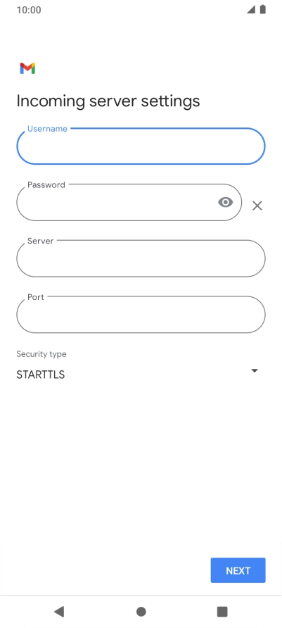 Press the field below 