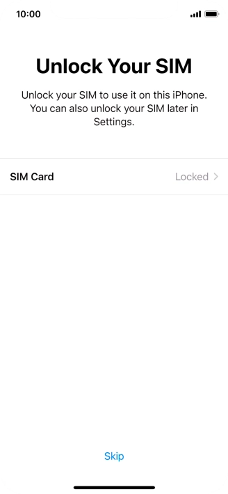 Press SIM Card.