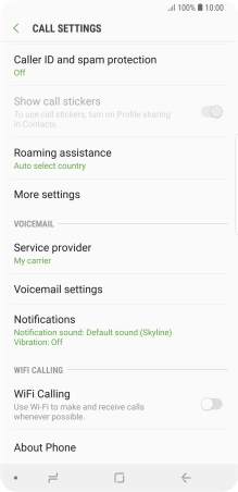 Press More settings. Press More settings.