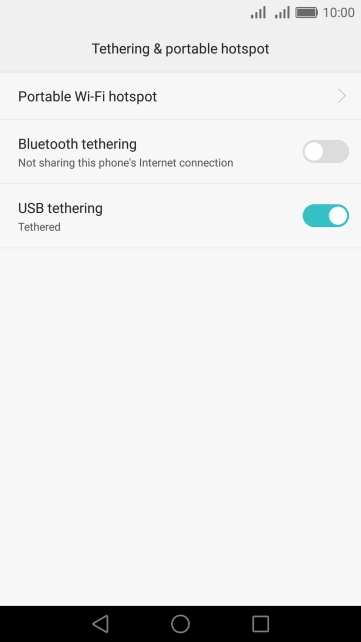 Press the Home key to return to the home screen.