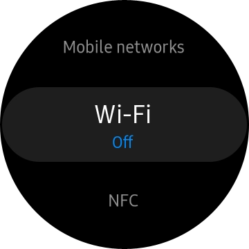 Press Wi-Fi. Press Wi-Fi.