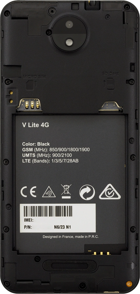 Place your SIM as illustrated next to the SIM holder.