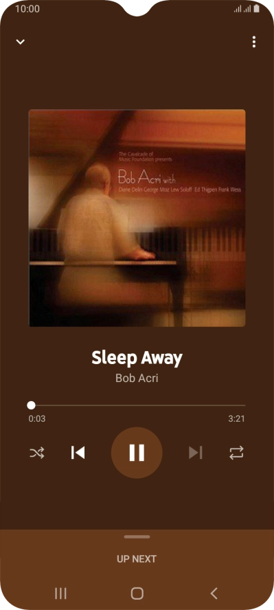 Press arrow right to go to the next audio file.