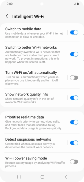 Press the indicator next to Press the indicator next to