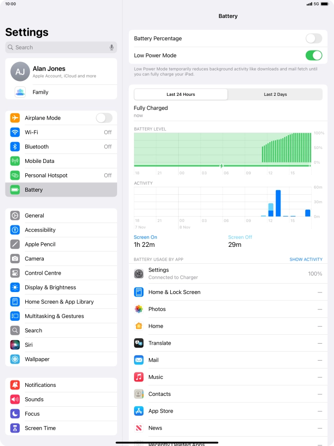Slide your finger upwards starting from the bottom of the screen to return to the home screen.