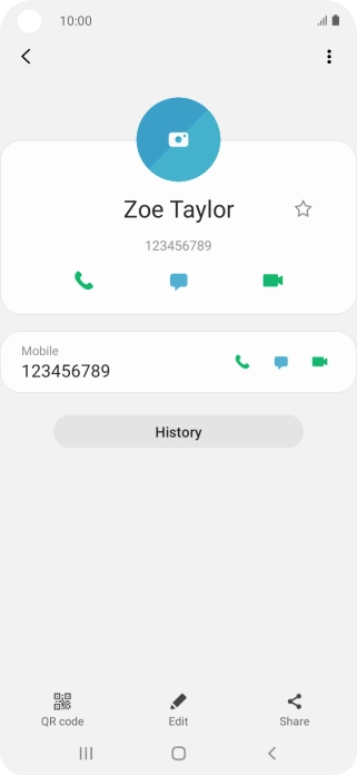 Press the call icon. Press the call icon.