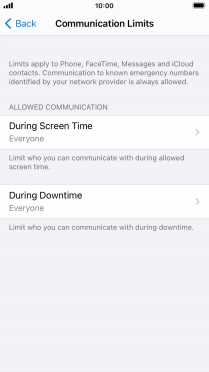 Press During Screen Time.