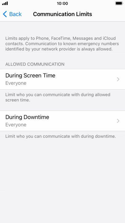 Press During Screen Time.