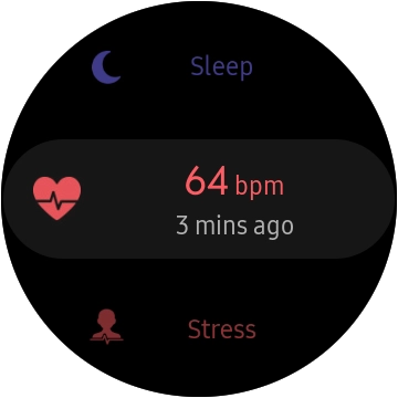 Press the heart rate sensor icon. Press the heart rate sensor icon.