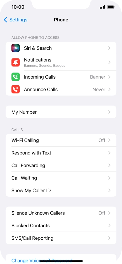 Press Wi-Fi Calling.