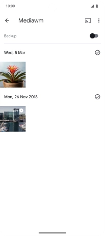 Press and hold any picture or video. Press and hold any picture or video.
