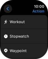 Press the required setting.