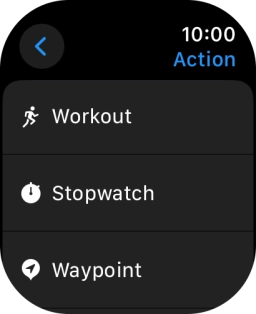 Press the required setting.
