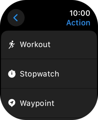 Press the required setting.