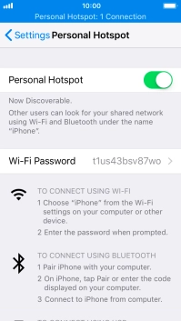 Press Wi-Fi Password and key in the required password.