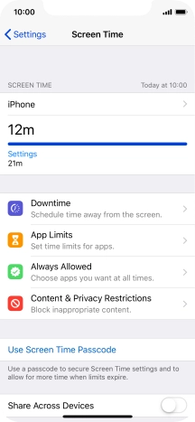 Press the time below 