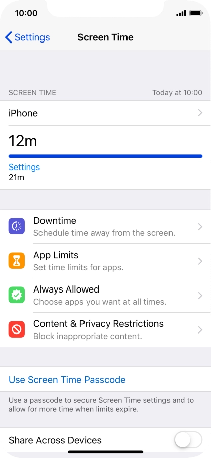 Press the time below 