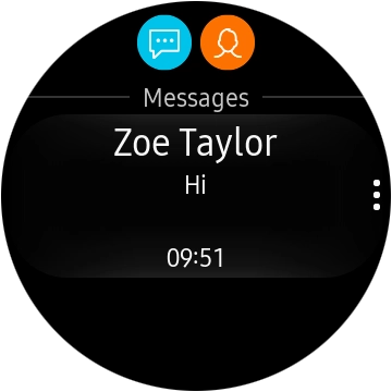 Press the required text message to read it. Press the required text message to read it.