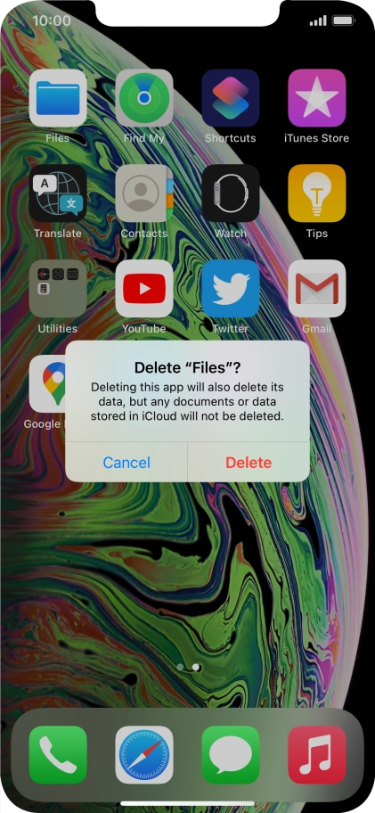 Press Delete.