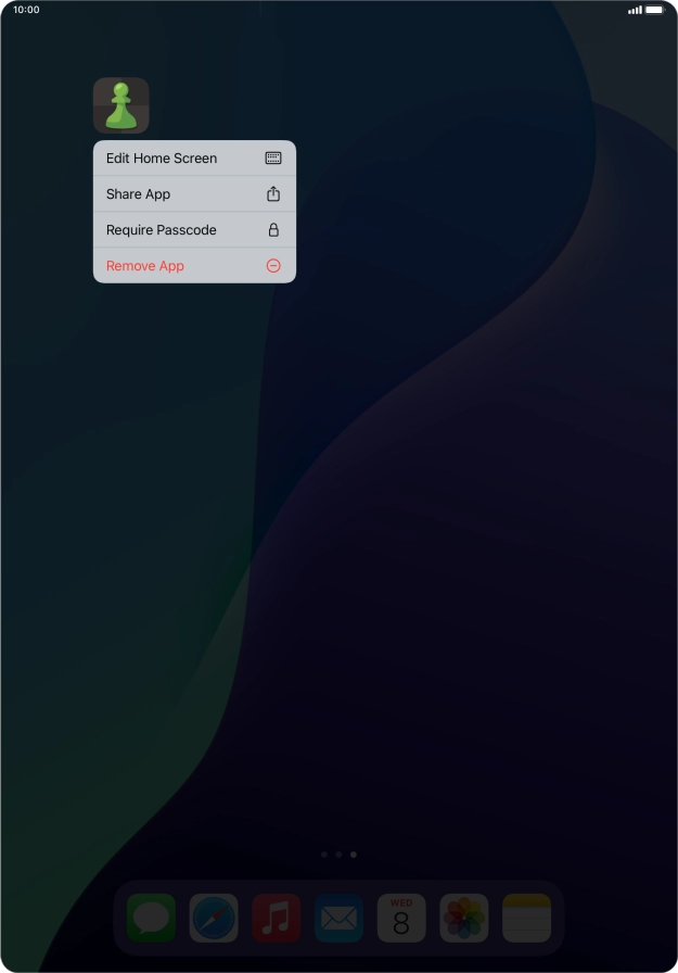 Press Require Passcode.