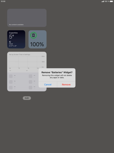 Press Remove. Press Remove.