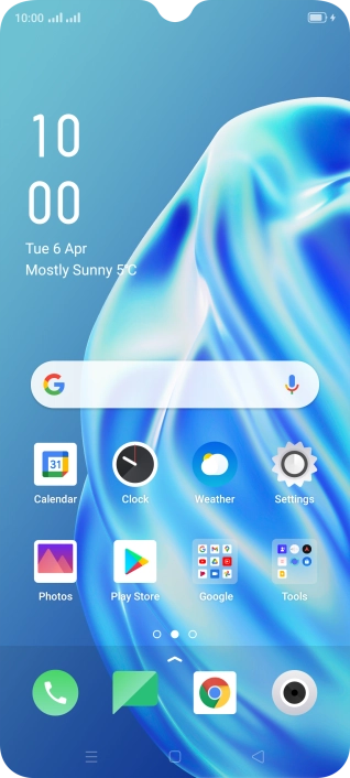 When the battery charging icon is displayed, the battery is charging.