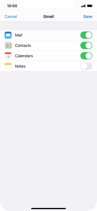 If this screen is displayed, you email account has been recognised and set up automatically. Follow the instructions on the screen to key in more information and finish setting up your phone.