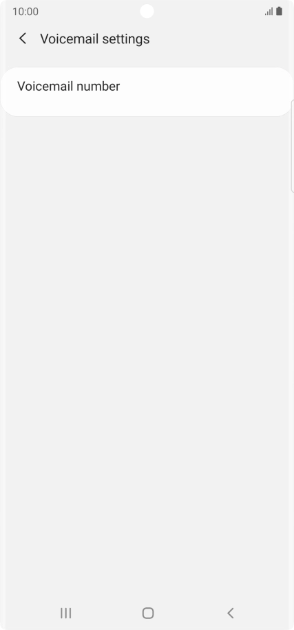 Press Voicemail number.