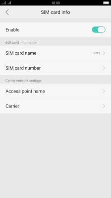 Press Access point name.