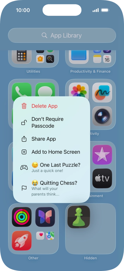 Press Don't Require Passcode.