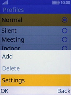 Select Settings.