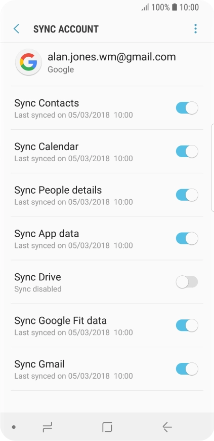 Press the Home key to return to the home screen.