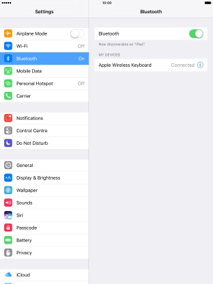 Press the Home key to return to the home screen.