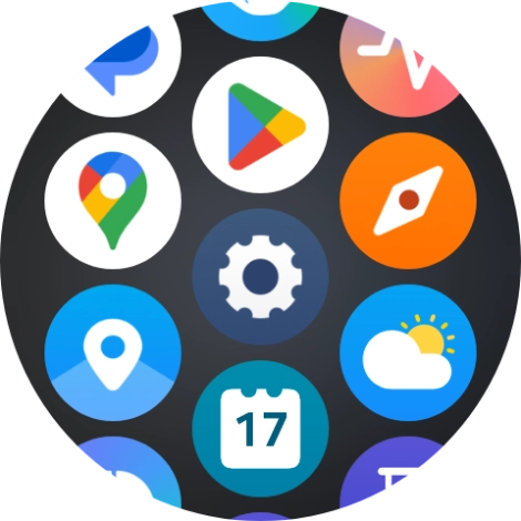 Press the settings icon.
