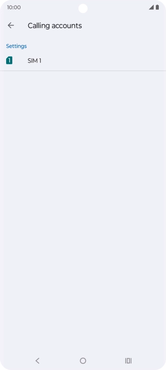 Press the name of the SIM.