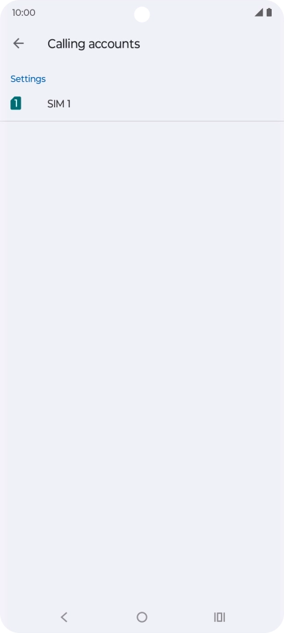 Press the name of the SIM.