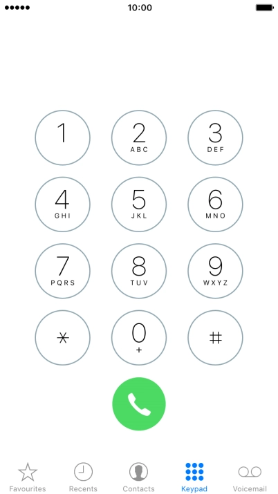 Press Voicemail and follow the instructions from your voicemail.