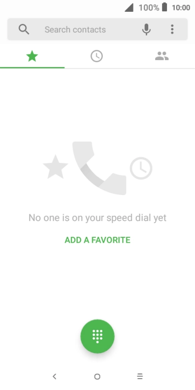 Press the menu icon.