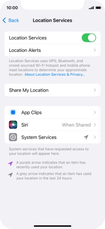 Press the required app.