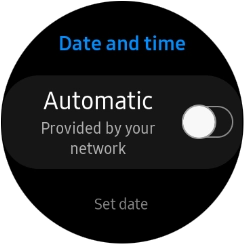 Press Set date. Press Set date.
