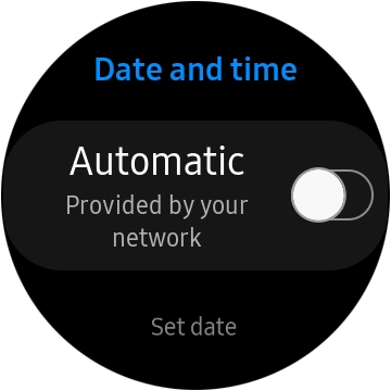 Press Set date. Press Set date.